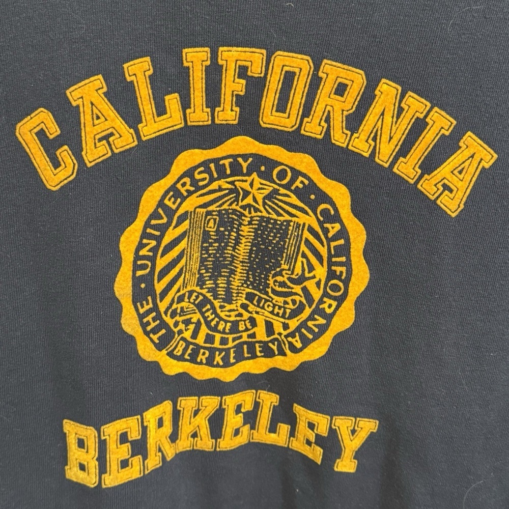 VTG California Golden Bears Berkeley Champion Sweatshirt Mens XL Blue Made USA - Picture 5 of 10
